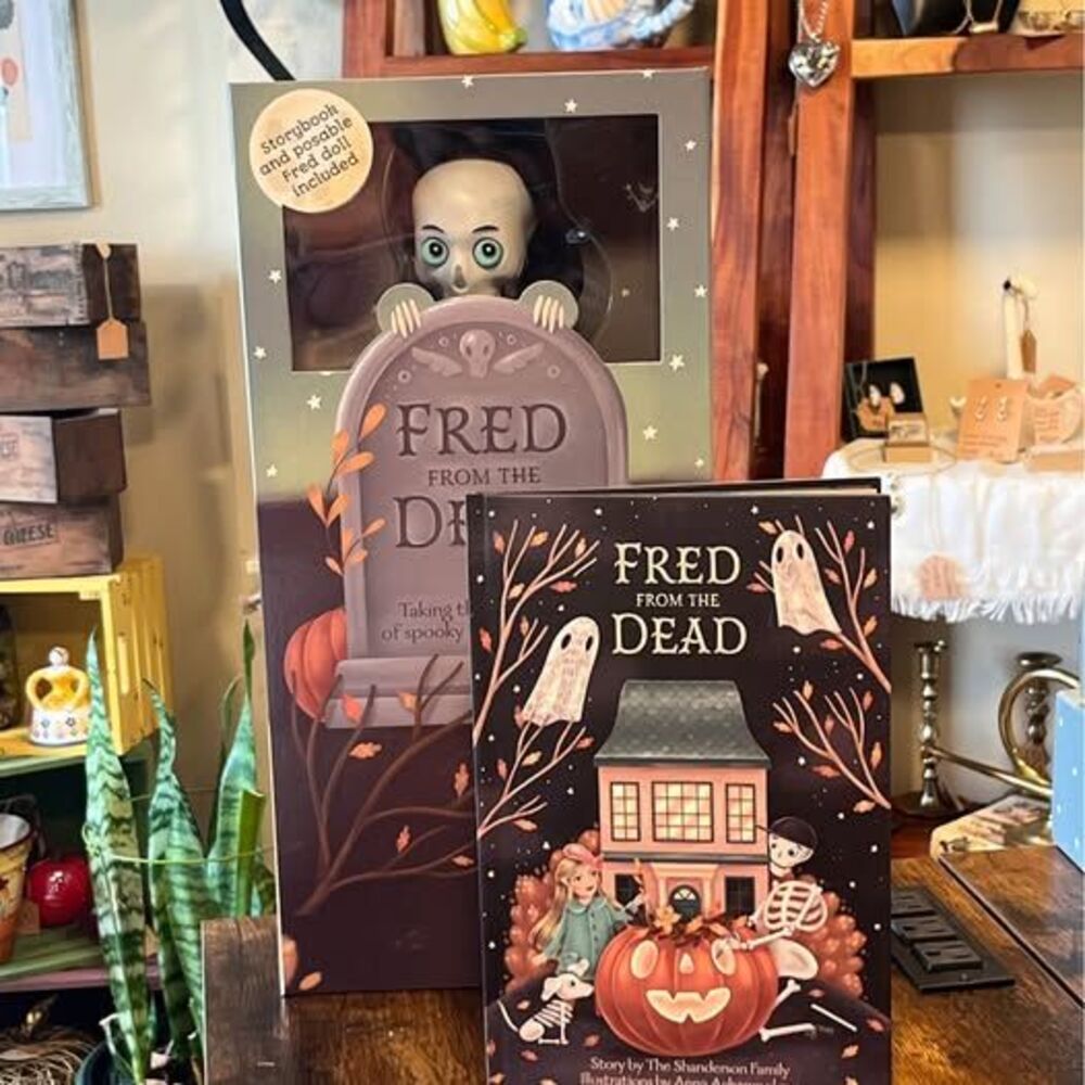 Fred from the Dead 15” Posable Skeleton Doll + Hardcover Storybook Gift Set NIB